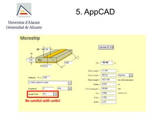 5. AppCAD
Be careful with units!
 