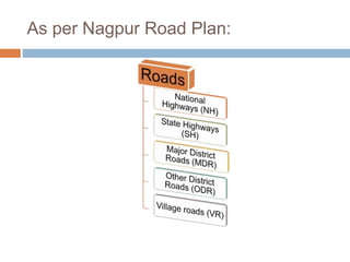 As per Nagpur Road Plan:
 