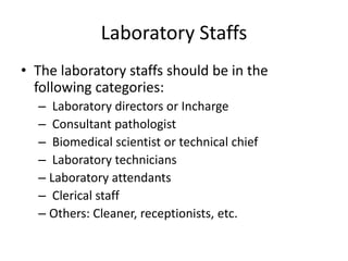 Laboratory Directory Example Introduction to Histopathology and Lab organization.pptx
