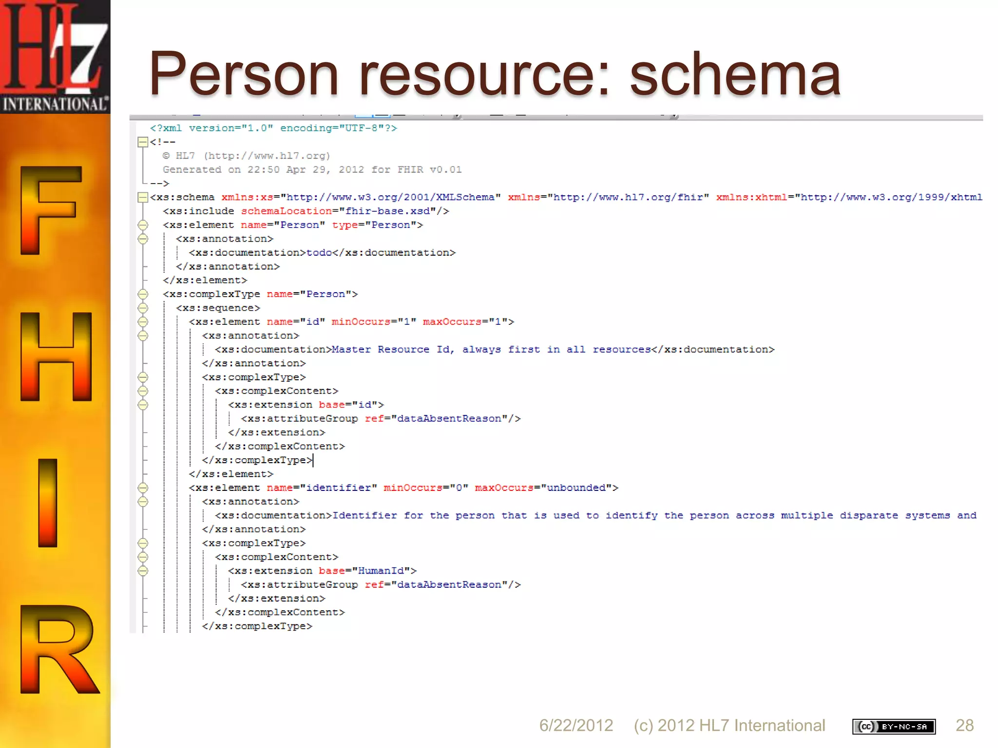 Person resource: schema




            6/22/2012   (c) 2012 HL7 International   28
 
