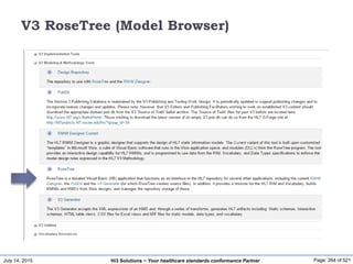 July 14, 2015 Page: 264 of 521Hi3 Solutions ~ Your healthcare standards conformance Partner
V3 RoseTree (Model Browser)
 