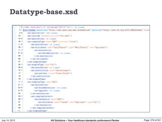 July 14, 2015 Page: 279 of 521Hi3 Solutions ~ Your healthcare standards conformance Partner
Datatype-base.xsd
 