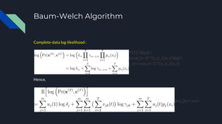 Mbig Algorithm Introduction to HMM | PDF