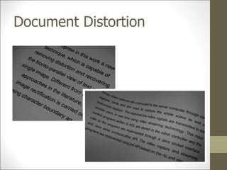 Document Distortion Examples Introduction to homography | PPT
