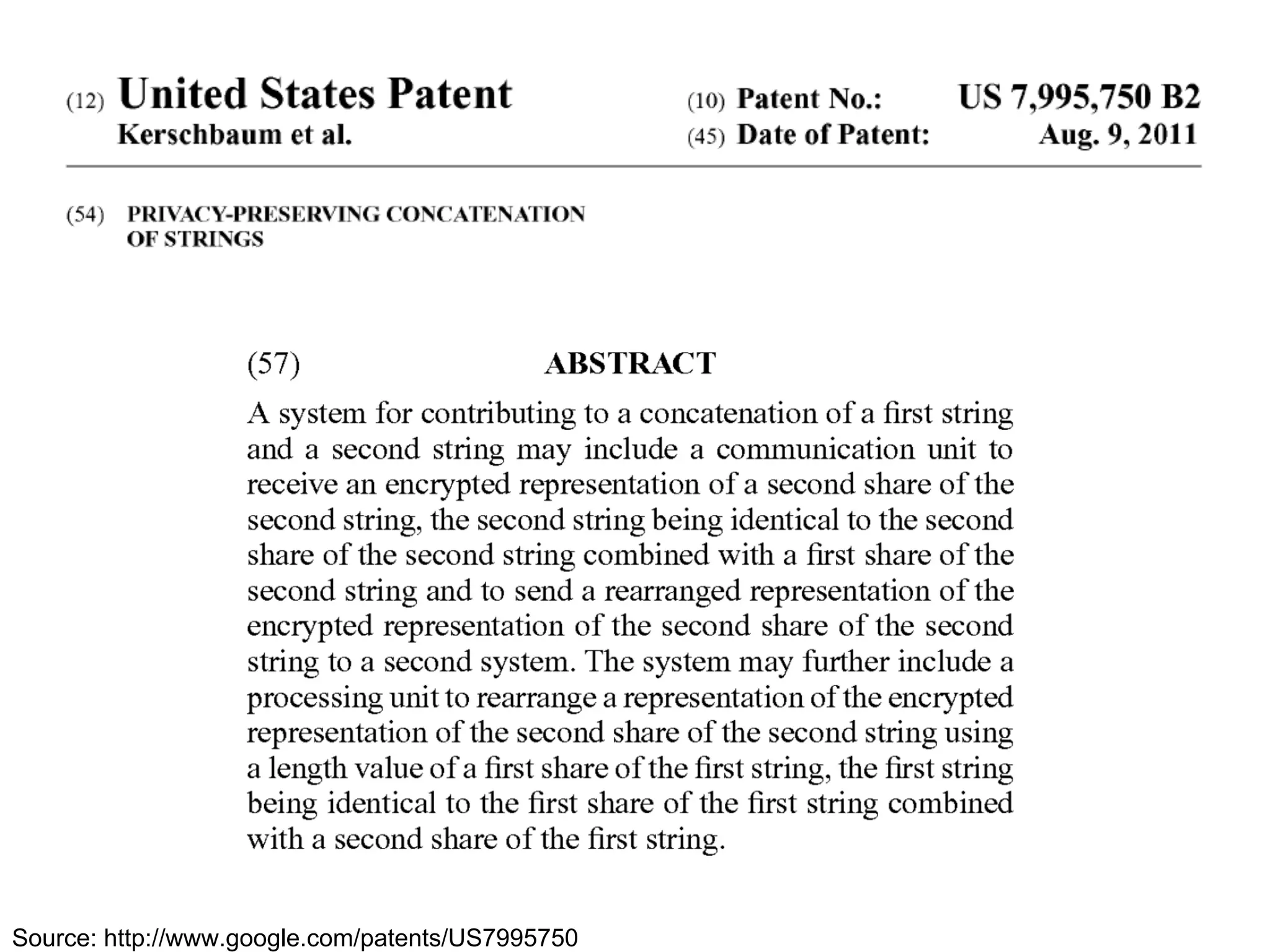 Source: http://www.google.com/patents/US7995750
 