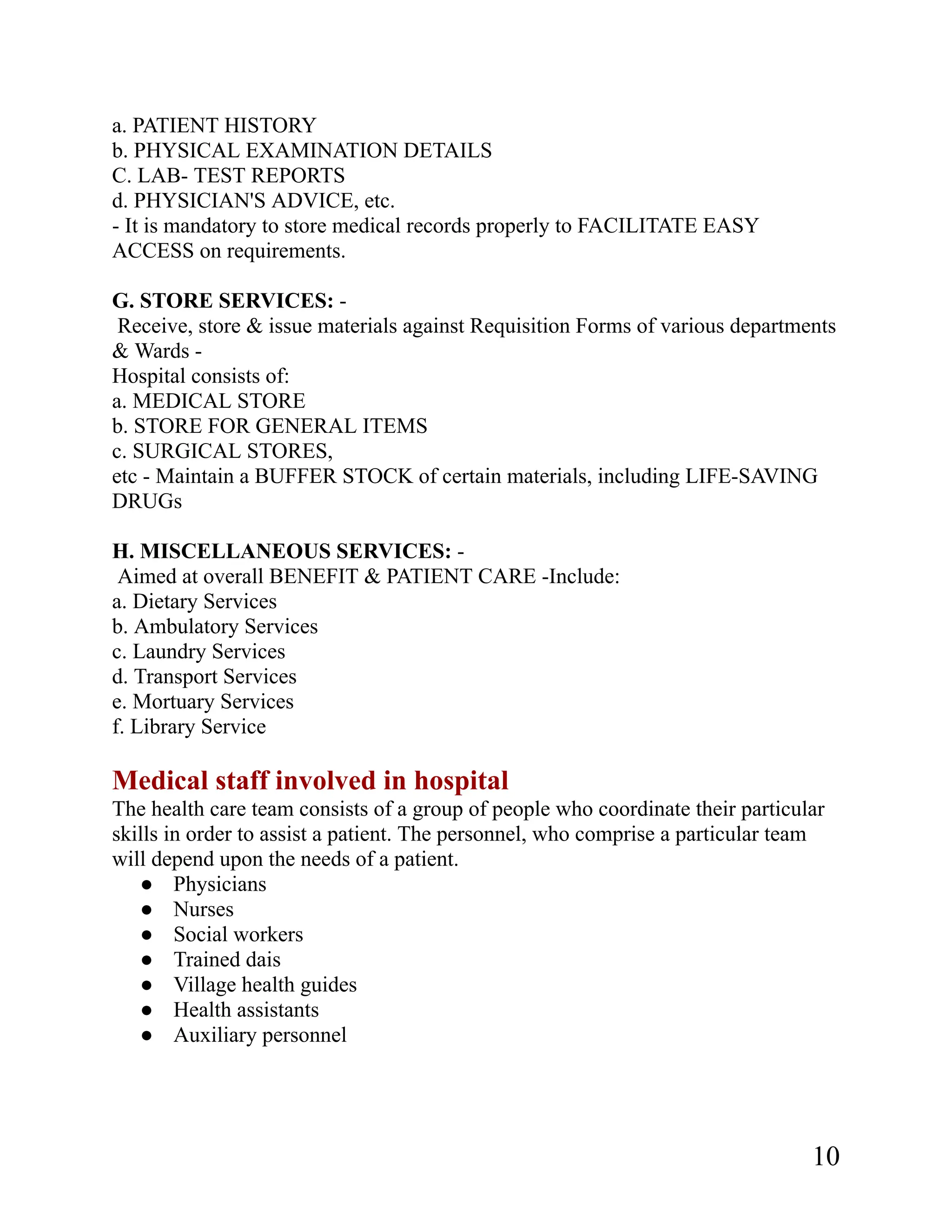 INTRODUCTION TO HOSPITALS & AND ITS ORGANIZATION | PDF