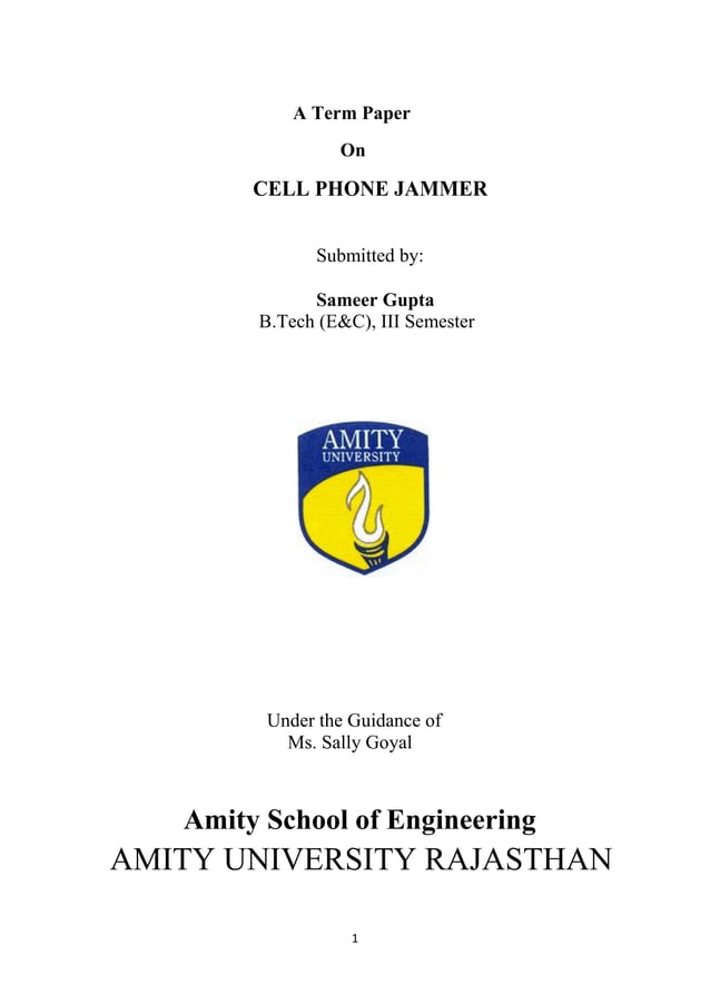 cell phone jammer report PDF