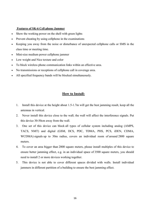 cell phone jammer report PDF