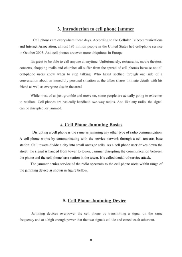 cell phone jammer report PDF
