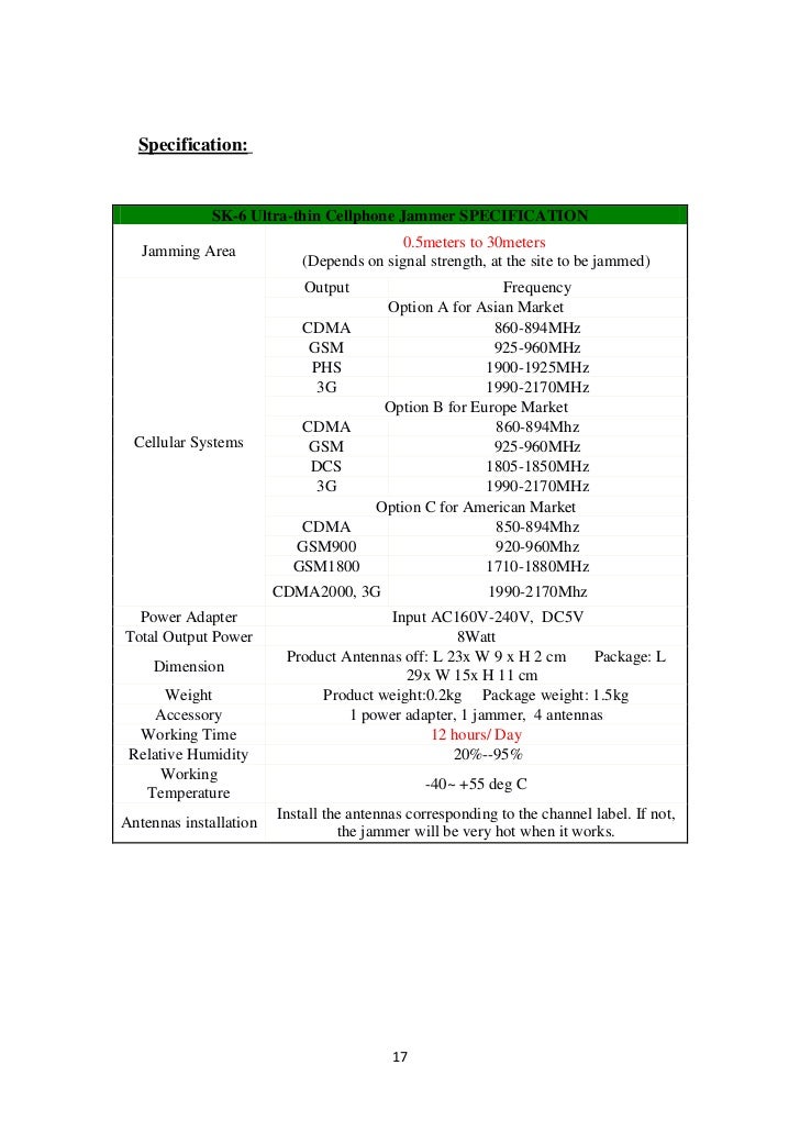 cell phone jammer report