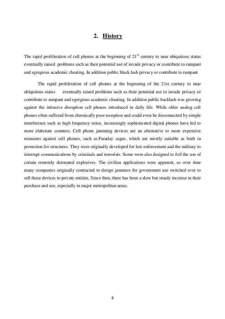 cell phone jammer report