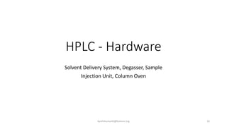 Hlc Rd Powder Rp 4060 Introduction to RP-HPLC | PPTX