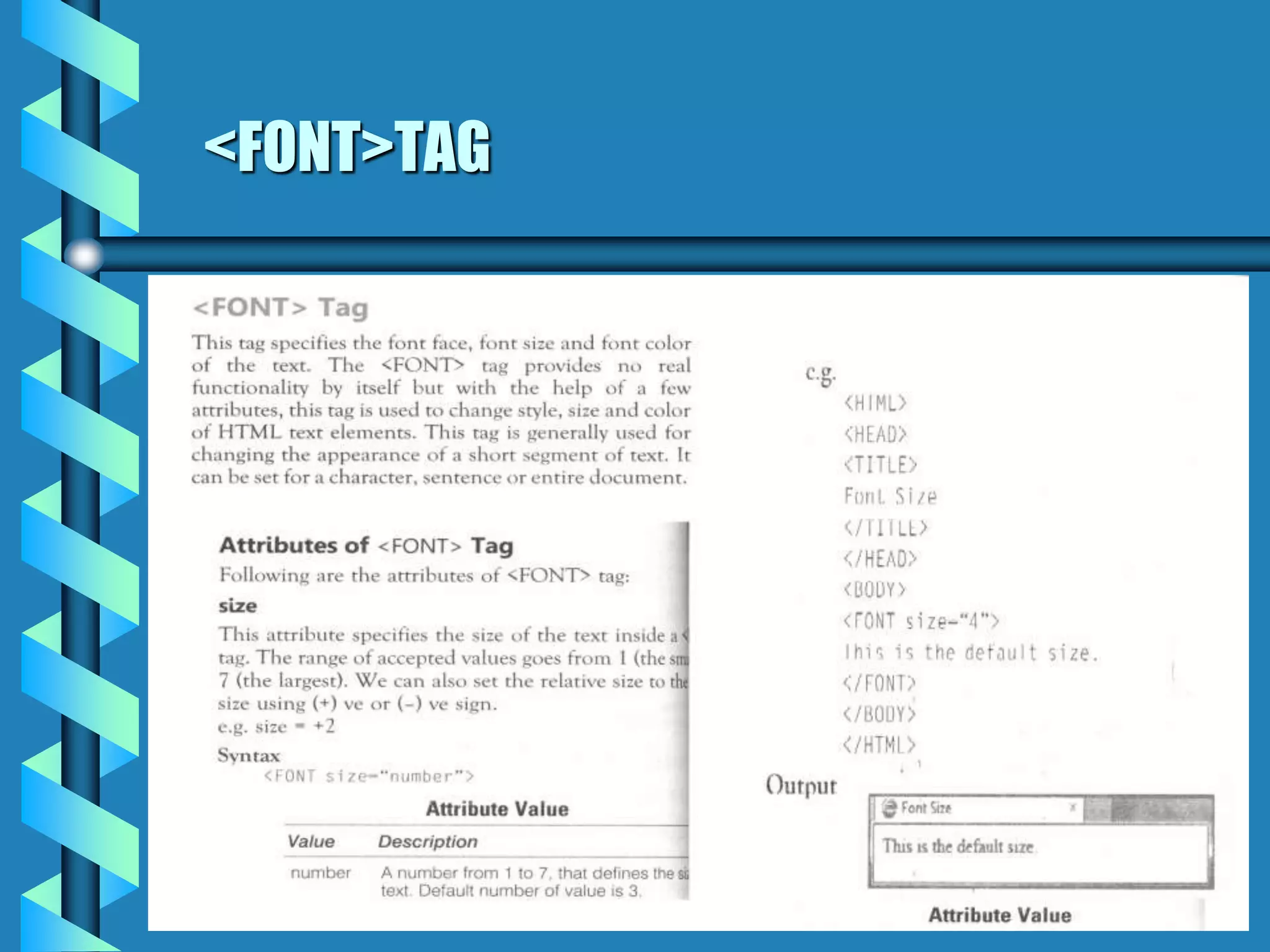 <FONT>TAG