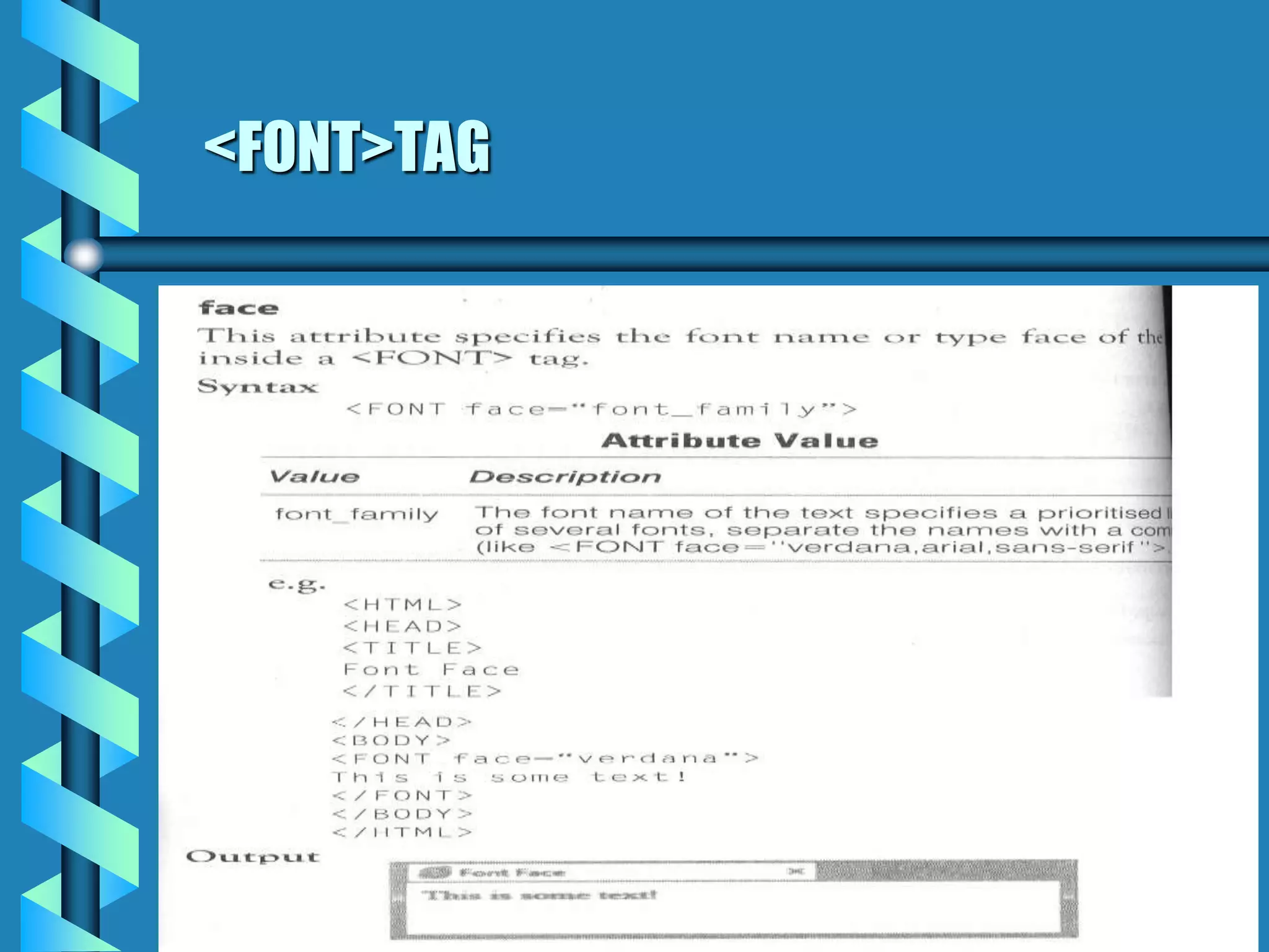 <FONT>TAG