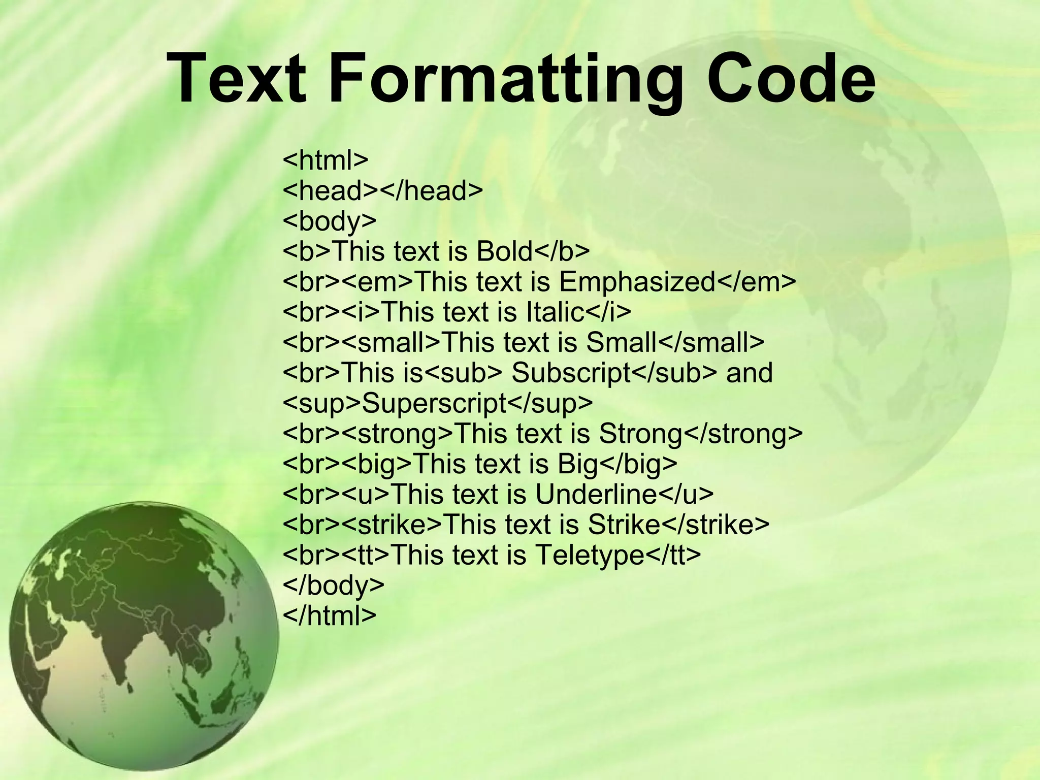Introduction to html | PPT