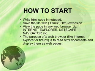 Introduction to html | PPT