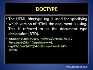 Introduction to html | PDF