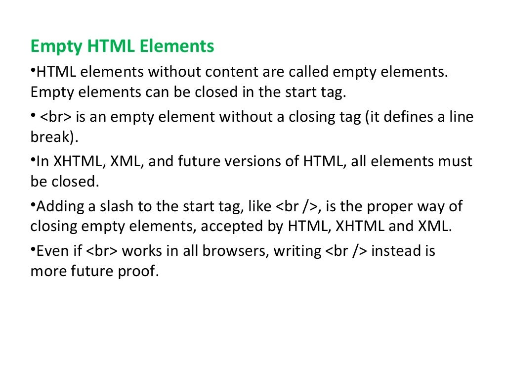Introduction to html