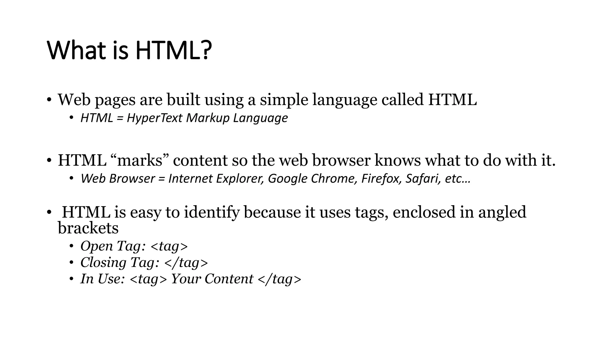 Introduction to HTML | PPT