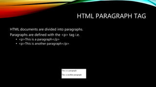 Introduction to html | PPTX