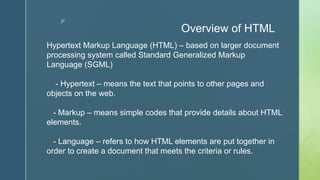 Introduction to HTML | PPT