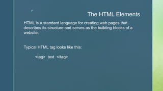 Introduction to HTML | PPT