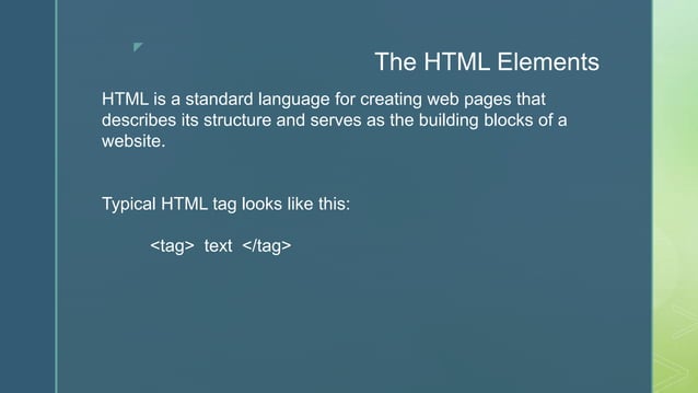 Introduction to HTML | PPT