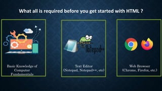 Introduction to HTML | PPT