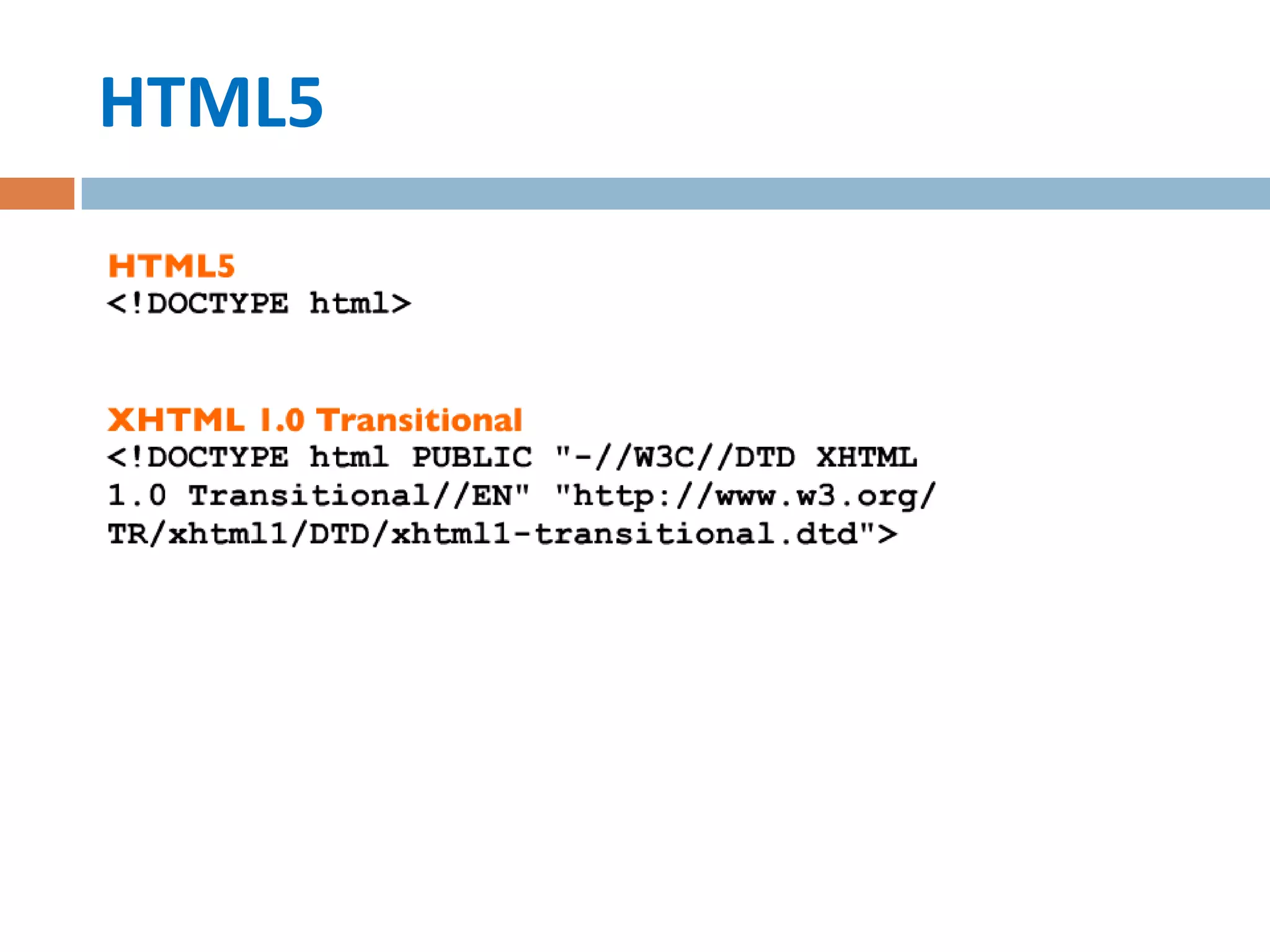 HTML5
 