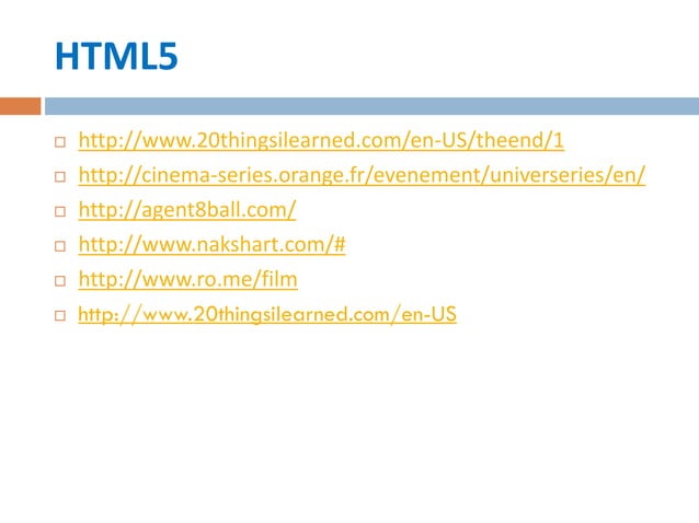 Introduction to html5 | PPTX