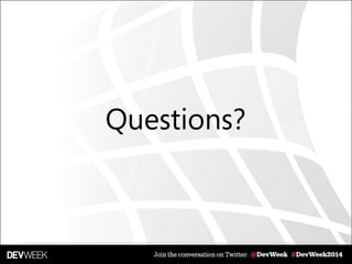 Questions?
 