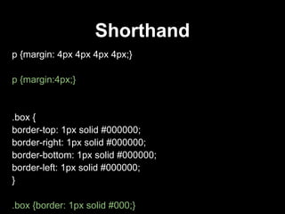 Div Id Example Css Introduction to HTML and CSS | PDF