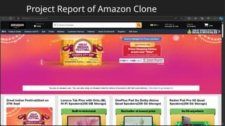 Project Report of Amazon Clone
 