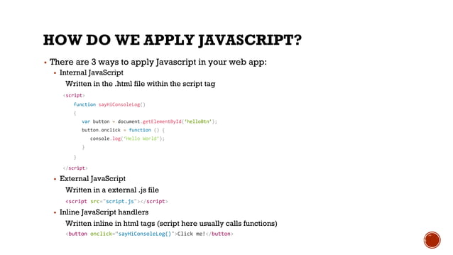 Introduction to HTML, CSS, and Javascript | PDF