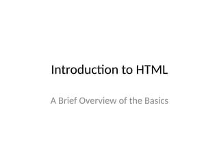 Introduction_to_HTML_Summary.pptx tutorial | PPT
