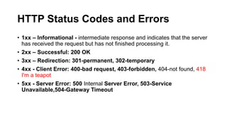 Introduction to HTTP protocol | PPTX