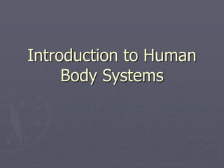 Introduction to Human
Body Systems
 