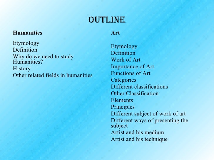 why study humanities why study humanities