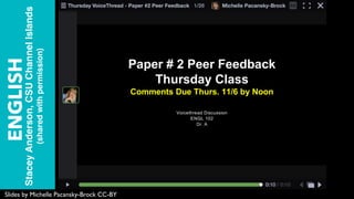 ENGLISH
StaceyAnderson,CSUChannelIslands
(sharedwithpermission)
Slides by Michelle Pacansky-Brock CC-BY
 