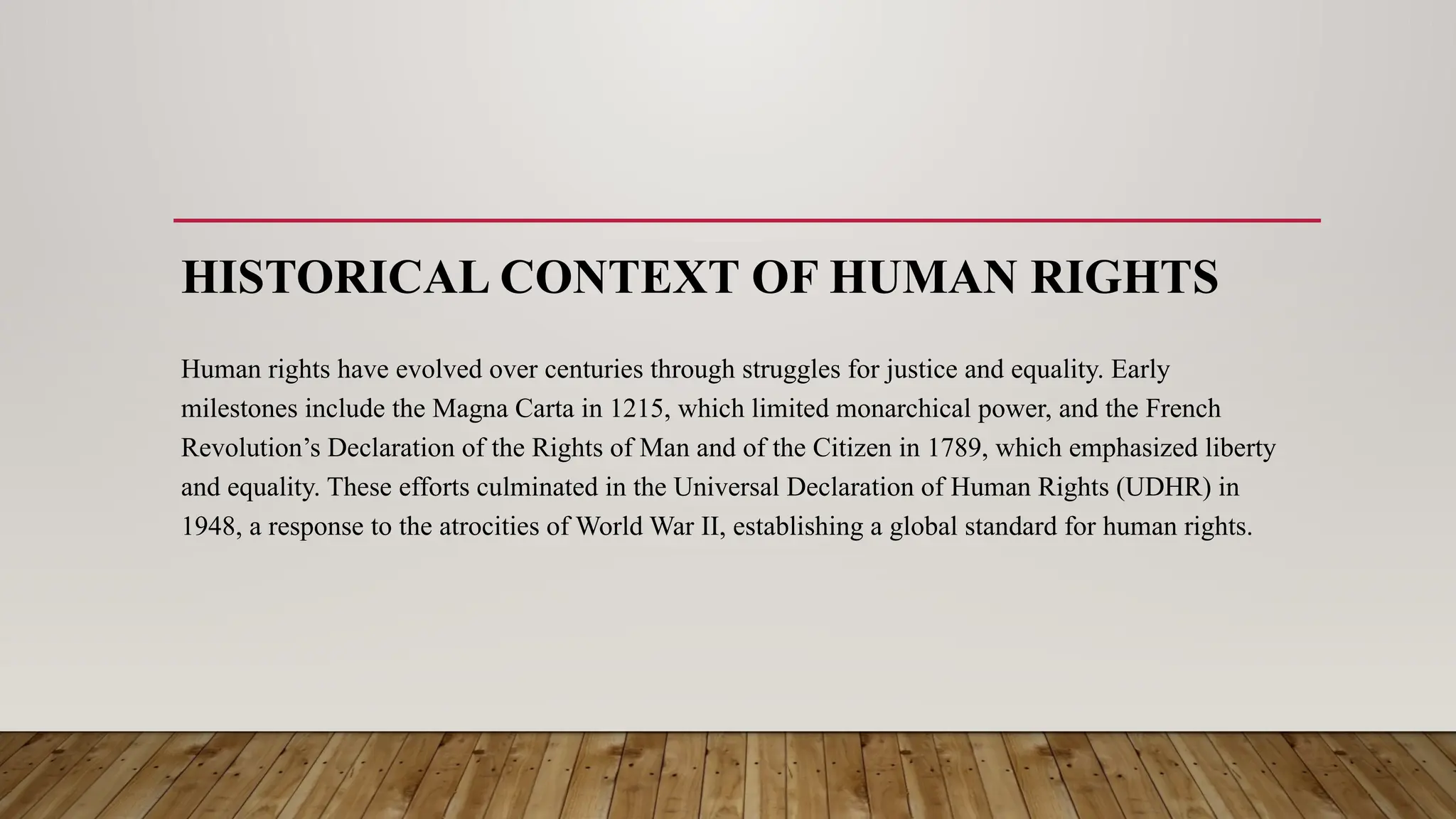 Introduction to human rights and its arguments | PPTX