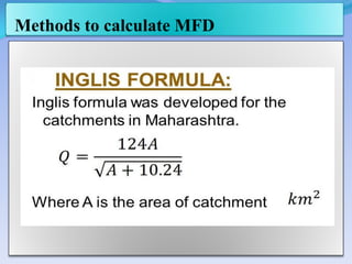 Methods to calculate MFD
 