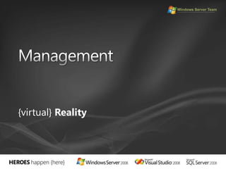 Hyper-V installationWindows Server 2008{server core installation}Video