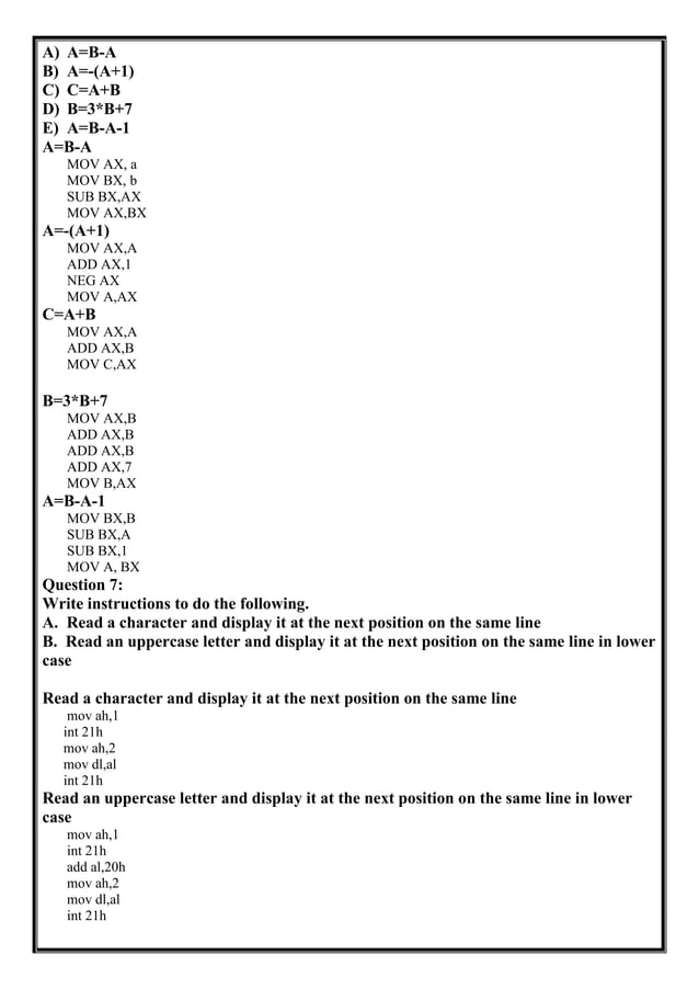 Introduction to ibm pc assembly language | PDF