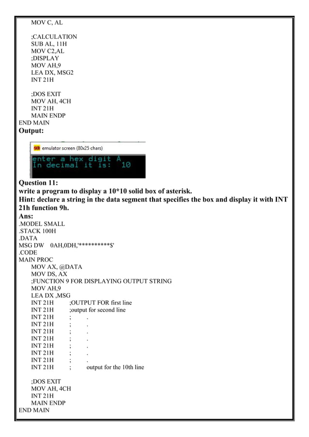 Introduction to ibm pc assembly language