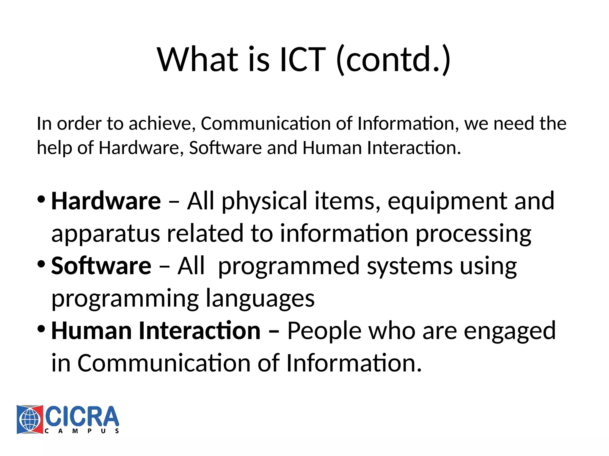Introduction to ICT | PPT