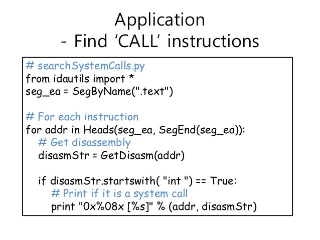 Introduction to ida python