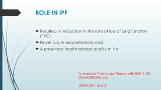 Interstitial lung disease, Idiopathic pulmonary fibrosis | PPTX