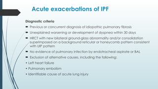 Interstitial lung disease, Idiopathic pulmonary fibrosis | PPTX