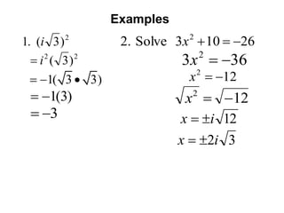 Introduction to imaginary numbers.ppt
