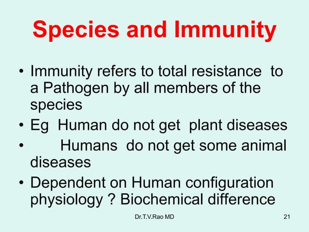 Introduction to immunity | PPTX | Infectious Diseases | Diseases and ...
